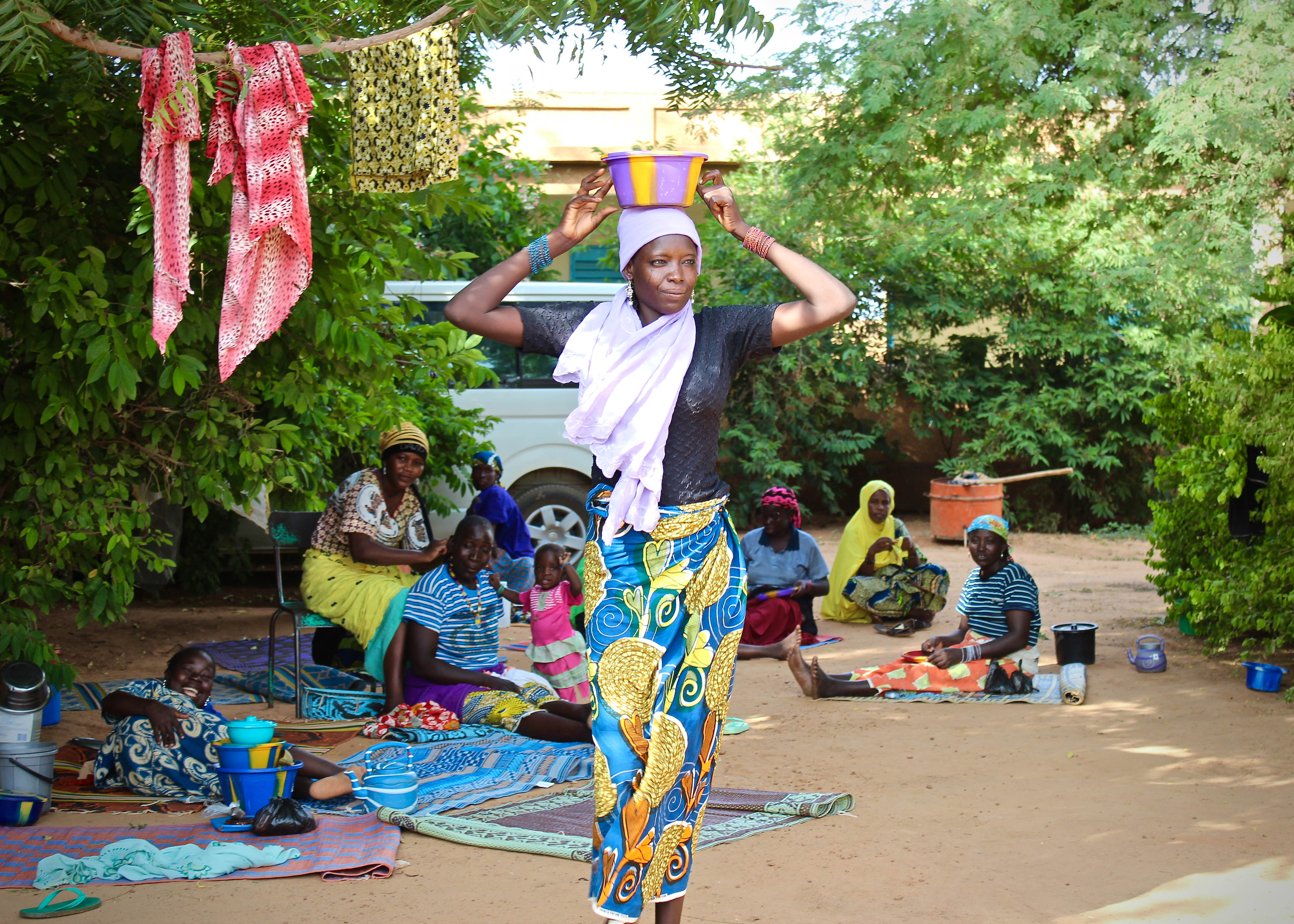 woman on clinic grounds